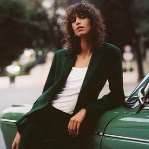 Zara Buttoned Tailored Blazer